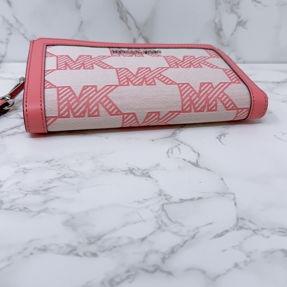 Michael Kors jet set travel large double zip wallet - Picture 7 of 10